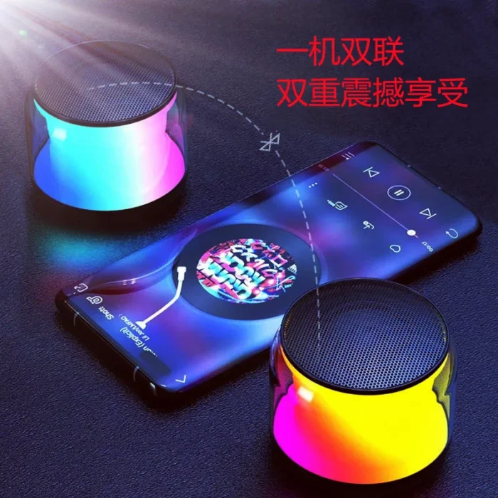 Transparent Sci-Fi Bluetooth Mini Speaker – Wireless Portable Audio for Phone, PC & Outdoor Use - Image 2