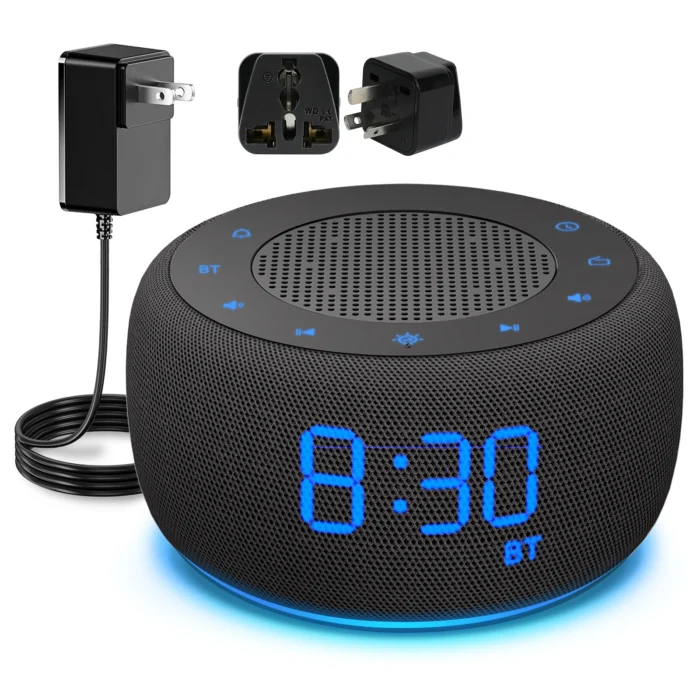 Bluetooth Table Alarm Clock – FM Radio, Music Player, Night Light & Desktop Bedroom Speaker - Image 8
