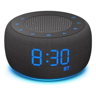 Bluetooth Table Alarm Clock – FM Radio, Music Player, Night Light & Desktop Bedroom Speaker