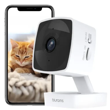 WiFi Indoor Baby & Pet Camera – 2K Security Cam with Night Vision, Motion Detection, 2-Way Audio & App Control (5GHz/2.4GHz)