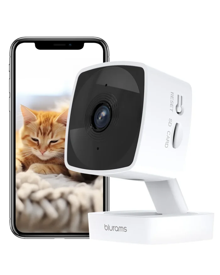 WiFi Indoor Baby & Pet Camera – 2K Security Cam with Night Vision, Motion Detection, 2-Way Audio & App Control (5GHz/2.4GHz)