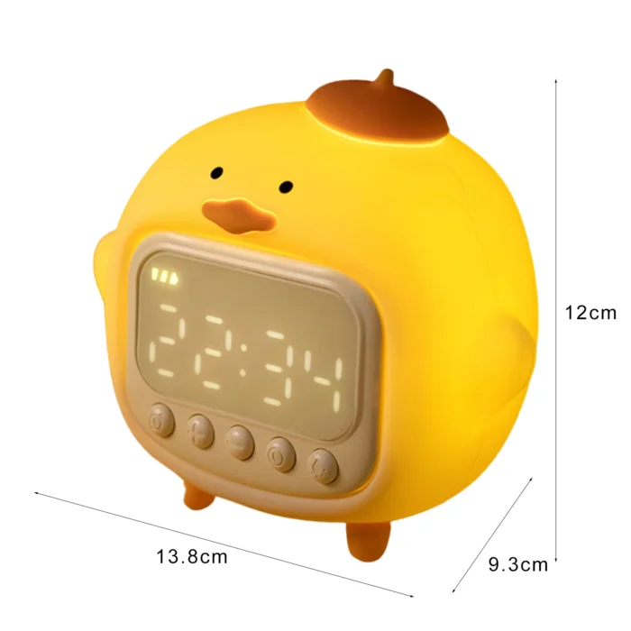 Cute Duckling Wake-Up Light Alarm Clock – LED Time Display, 5 Alarms, Adjustable Volume - Image 6