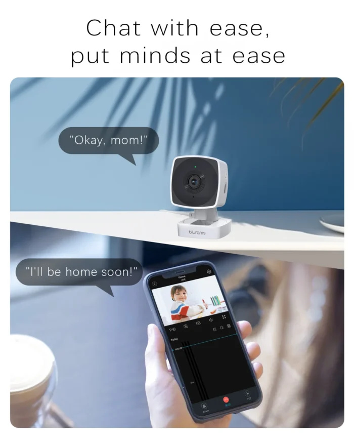 WiFi Indoor Baby & Pet Camera – 2K Security Cam with Night Vision, Motion Detection, 2-Way Audio & App Control (5GHz/2.4GHz) - Image 2