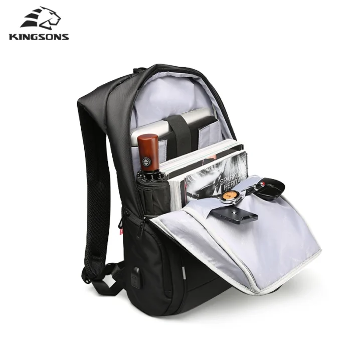 Waterproof Anti-Theft Laptop Backpack – Multi-Layer Business & Travel Bag with USB Charging, Fits 15.6”–17.3” Laptops - Image 3