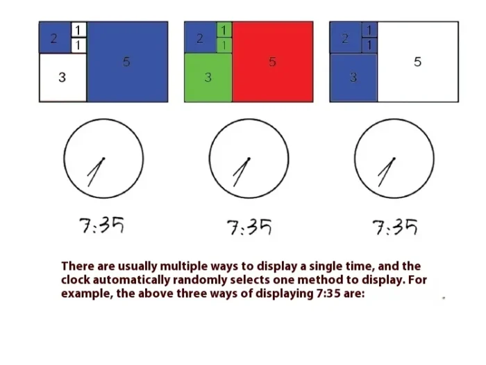 Minimalist USB-Powered Fibonacci LED Clock | Creative Desktop Time Ornament with Smart Display - Image 4