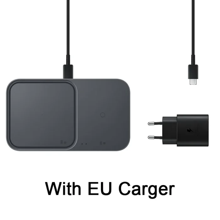 15W Dual Wireless Charger with Travel Adapter – Fast Charging Pad for Smartphones, Smartwatch & Earbuds (Qi-Compatible) - Image 7