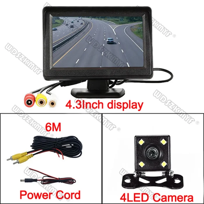 4.3-Inch Rear View Monitor with Backup Camera – Easy Installation Parking Assist System for Vehicles - Image 7