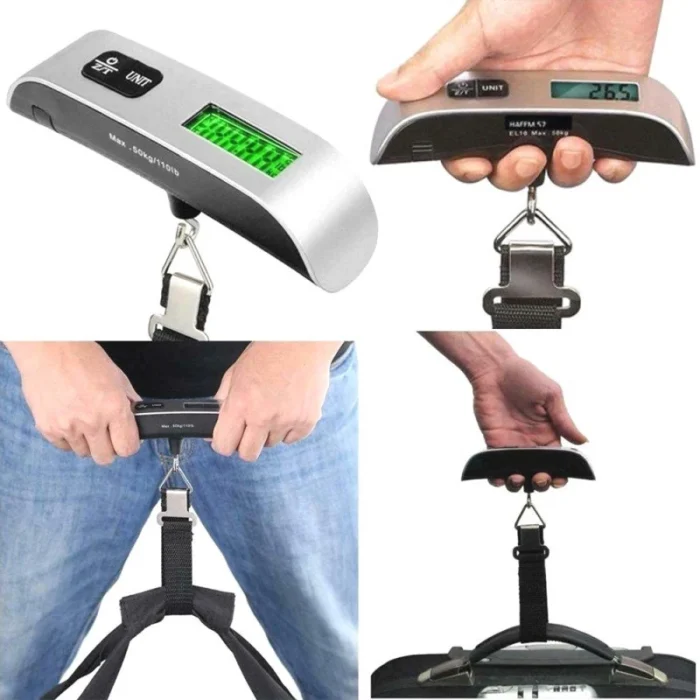 Portable Digital Luggage Scale – 50kg/110lb LCD Hanging Baggage Weight Scale for Travel & Suitcases - Image 6