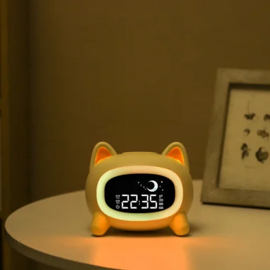 Smart Kids Wake-Up Alarm Clock β LED Display, 5-Color Night Light, Music Player & Voice Control