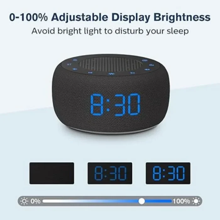 Bluetooth Table Alarm Clock – FM Radio, Music Player, Night Light & Desktop Bedroom Speaker - Image 4