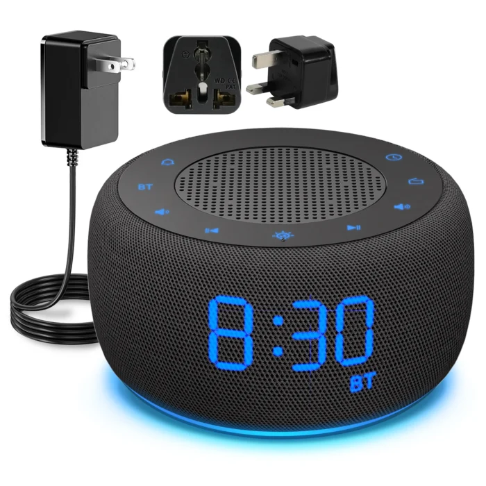 Bluetooth Table Alarm Clock – FM Radio, Music Player, Night Light & Desktop Bedroom Speaker - Image 10