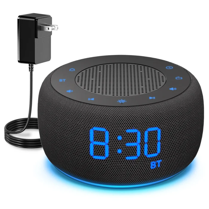 Bluetooth Table Alarm Clock – FM Radio, Music Player, Night Light & Desktop Bedroom Speaker - Image 7